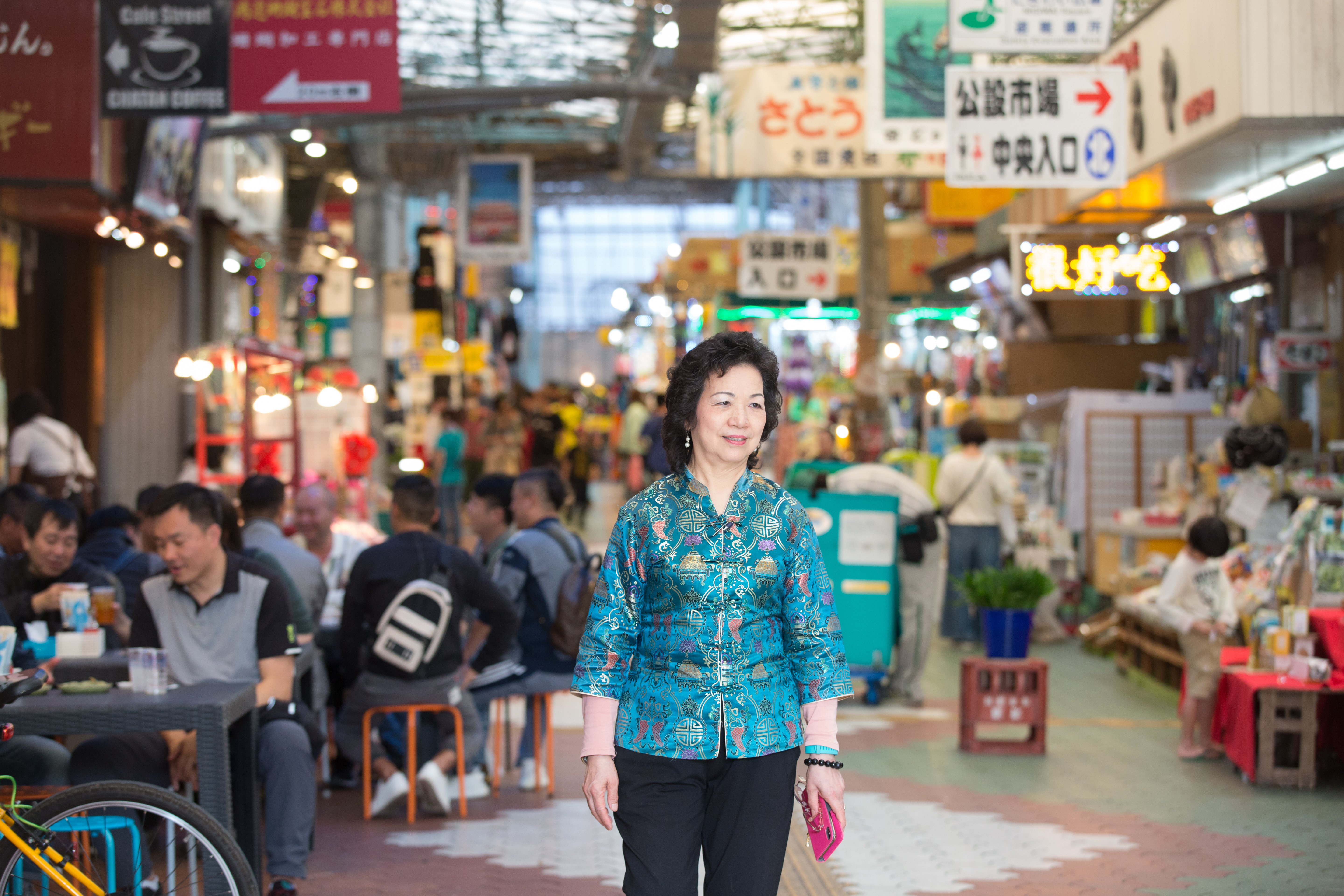 張陳雪貞在第一牧志公設市場打拚逾35年，她的堅持與努力，最終得到日本社會接納。