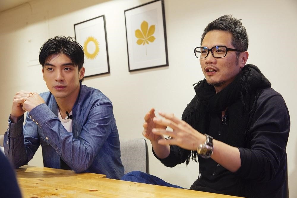 導演孫啟明(右)與男主角林哲熹,接受本刊專訪暢談拍《樂獄》的過程與心情。