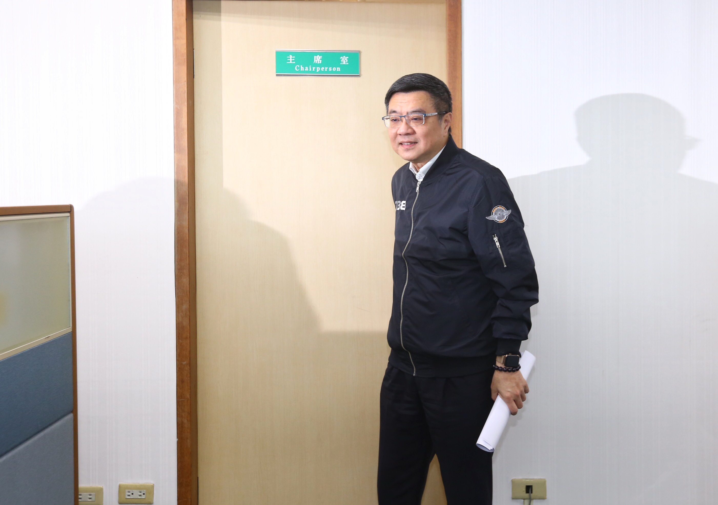 民進黨主席卓榮泰今主持民進黨中常會前接受媒體訪問。