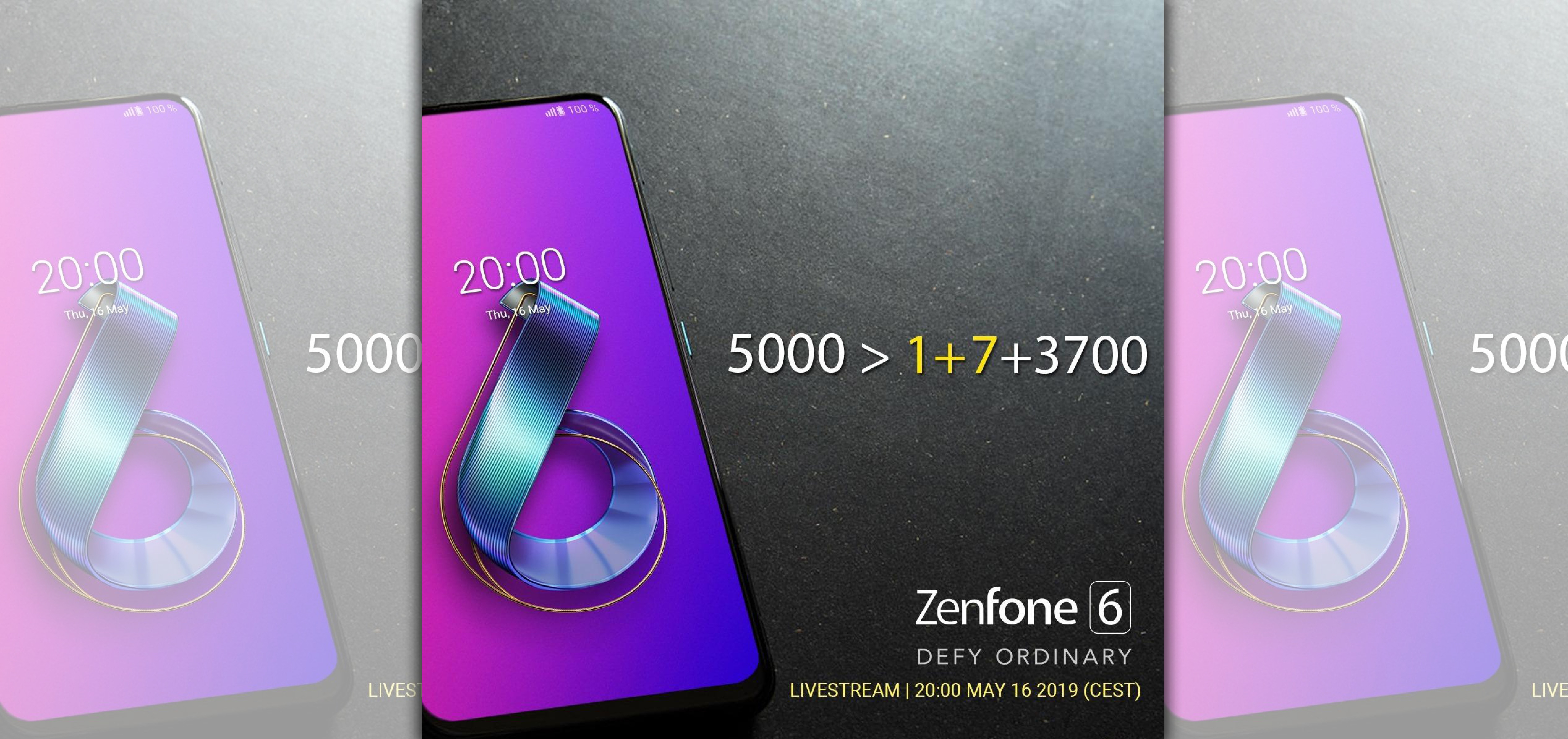 華碩明（16日）將推出ZenFone 6旗艦機，鎖定電競及專業用戶。（取自華碩官方推特）