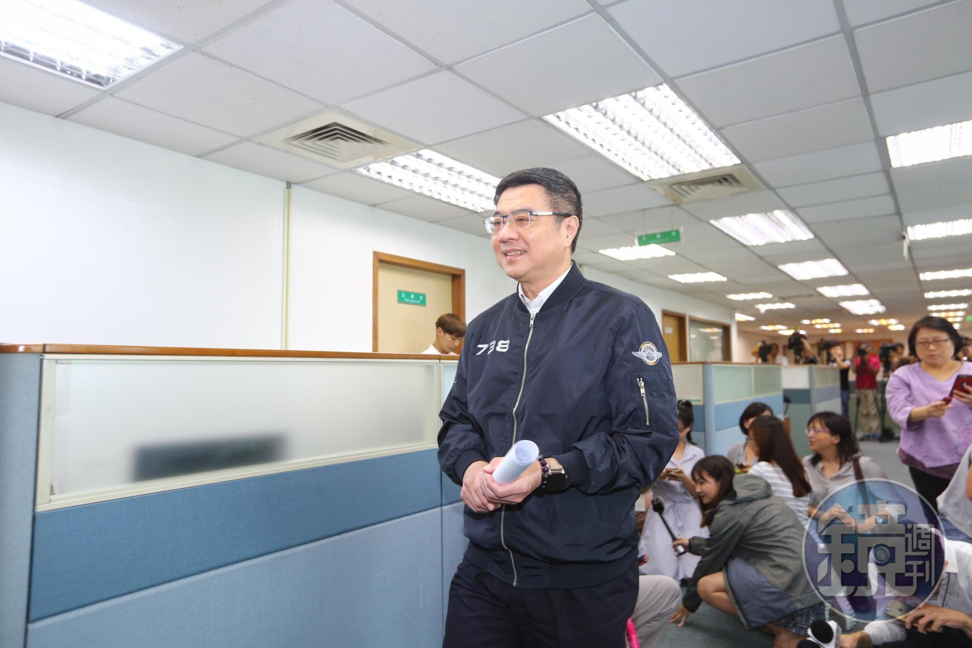 民進黨主席卓榮泰今出席中常會。