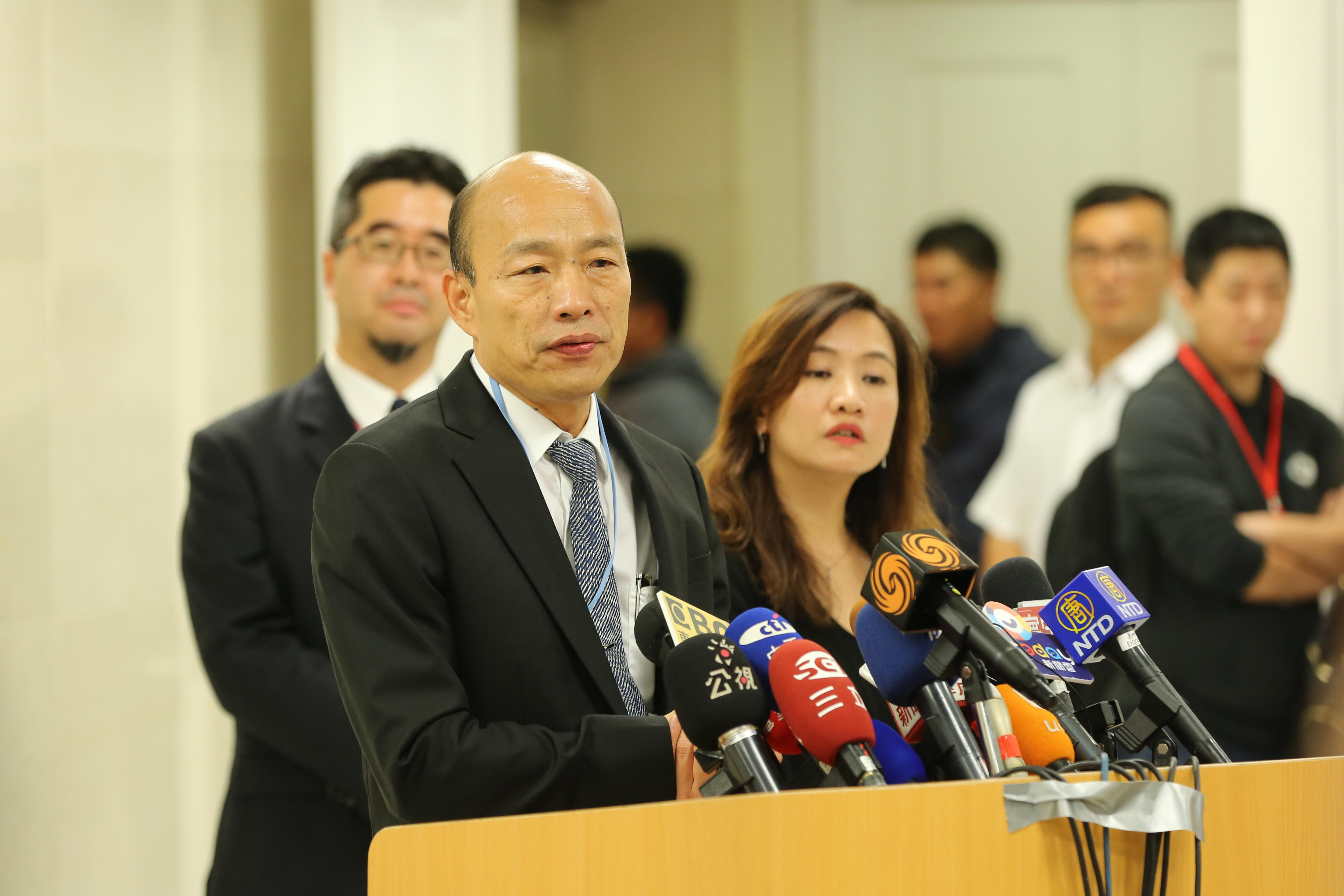 針對市議員黃捷今天只喊各局處長回答質詢，韓國瑜開玩笑表示「我今天非常寂寞」。（本刊資料照）