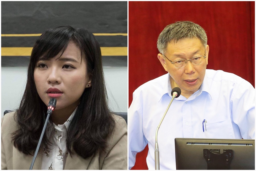 對於柯文哲稱北市議員水準比較高，高雄市議員黃捷（左）認為柯失言了。（右圖翻攝自黃捷 鳳山捷伴同行臉書）