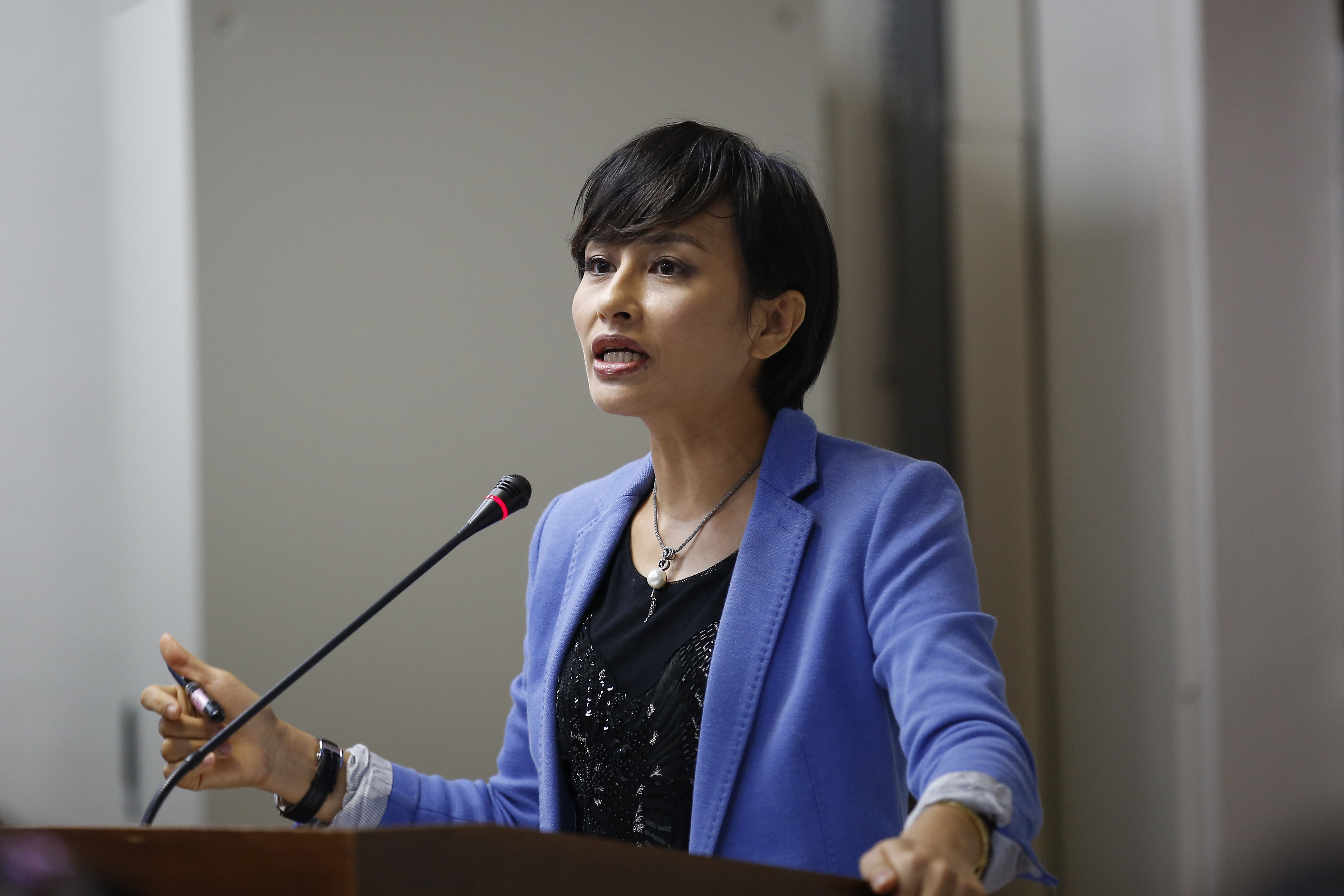 民進黨立委邱議瑩表態支持同婚專法政院版本。