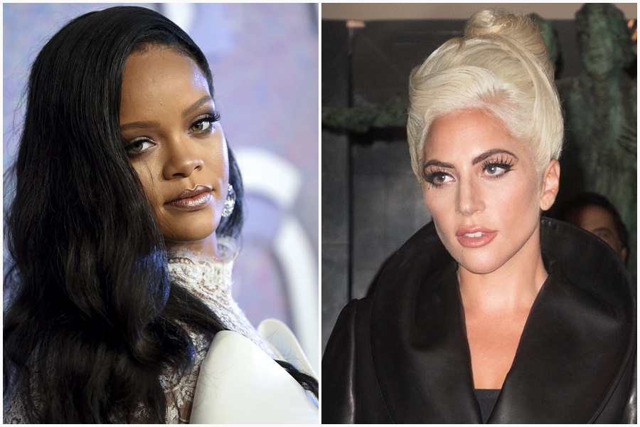 對於阿拉巴馬州的反墮胎法案，不少名人都站出來反對，包含女神卡卡（右）和蕾哈娜（左）。（東方IC）