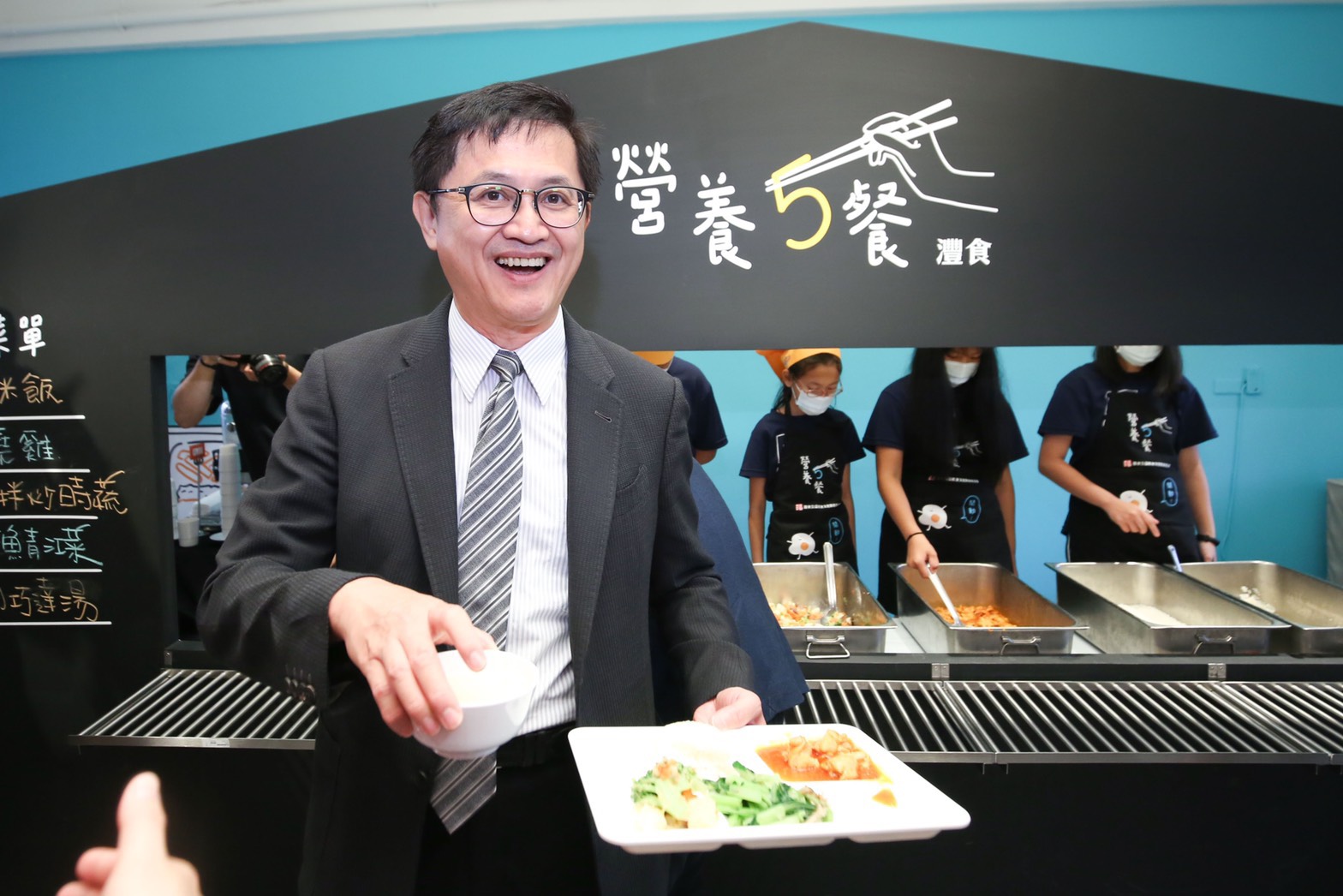 和碩董事長童子賢。（灃食公益飲食文化教育基金會提供）