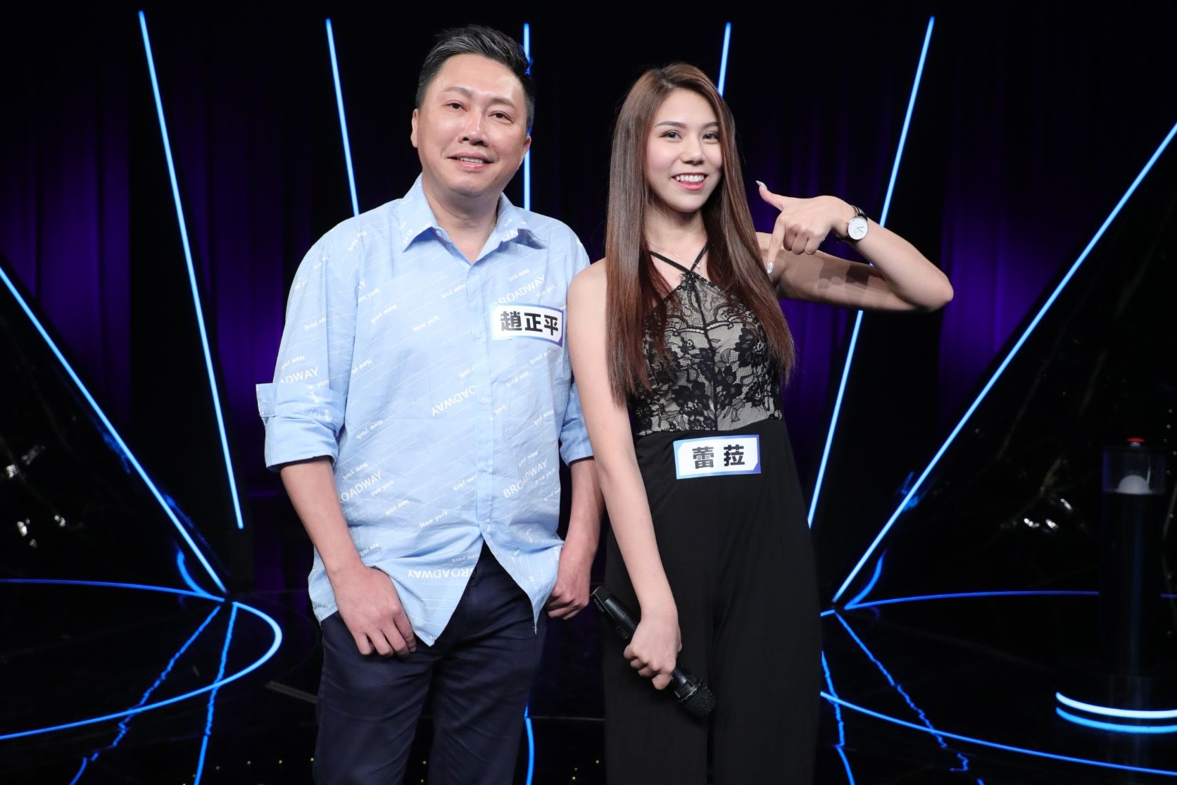 蕾菈大膽撩哥招數再現，趙正平被撩到臉紅心跳冷汗直流。（台視17Q）