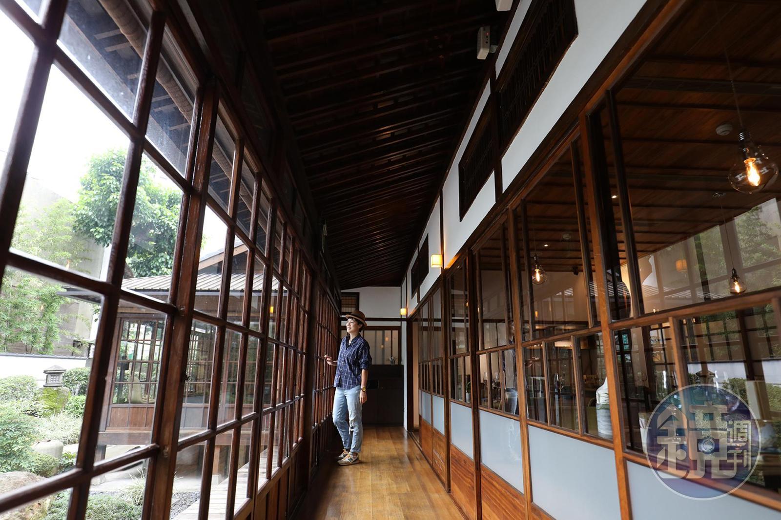 「樂埔町」的老屋緣側，拍起照來特別像是置身日本。 