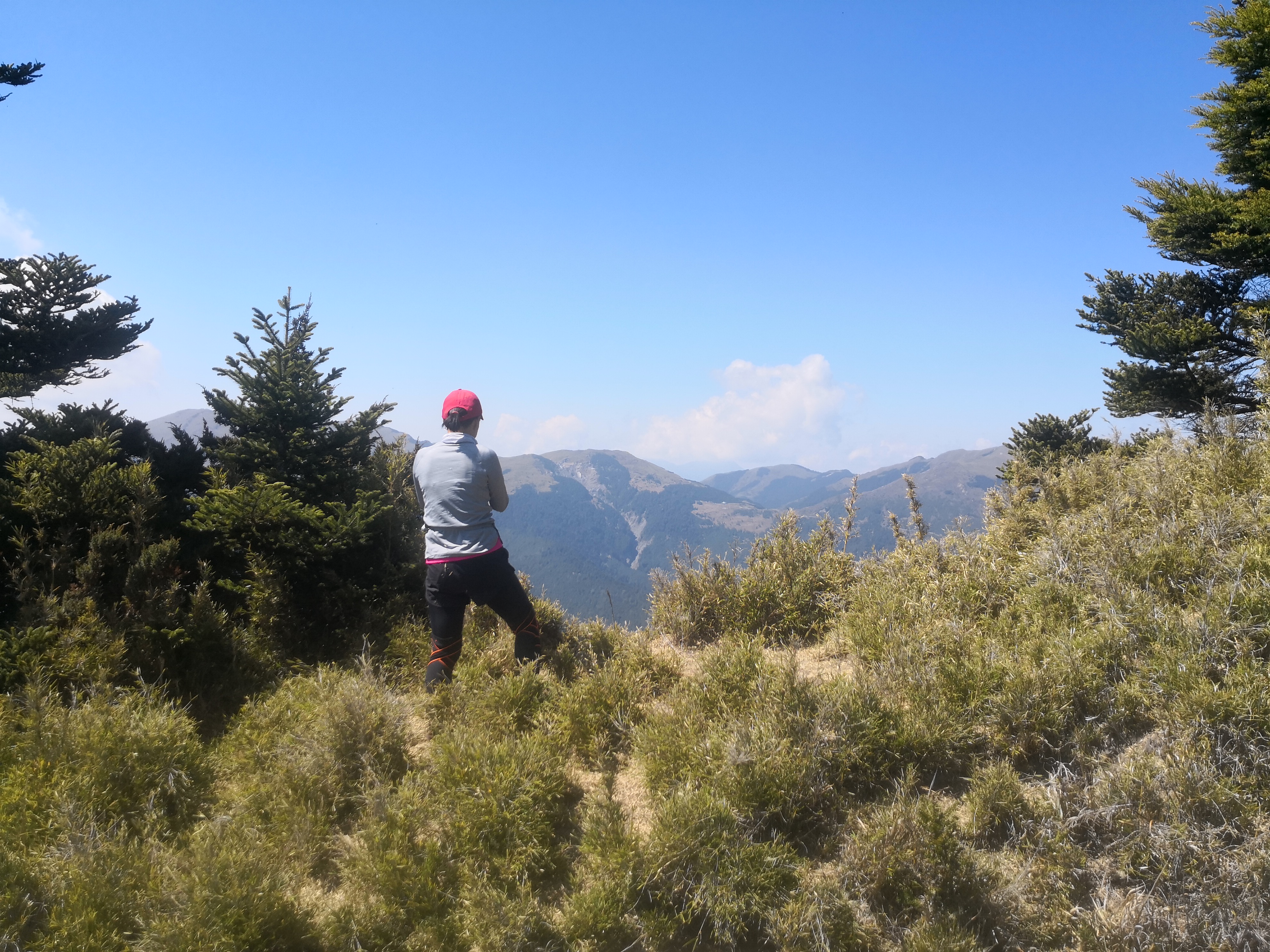 除奇來北壁，合歡群峰也呈現在眼前。