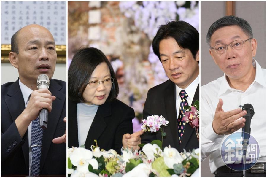 民進黨總統初選預計對比式民調將採納入台北市長柯文哲，並與高雄市長韓國瑜的「三腳督」民調。