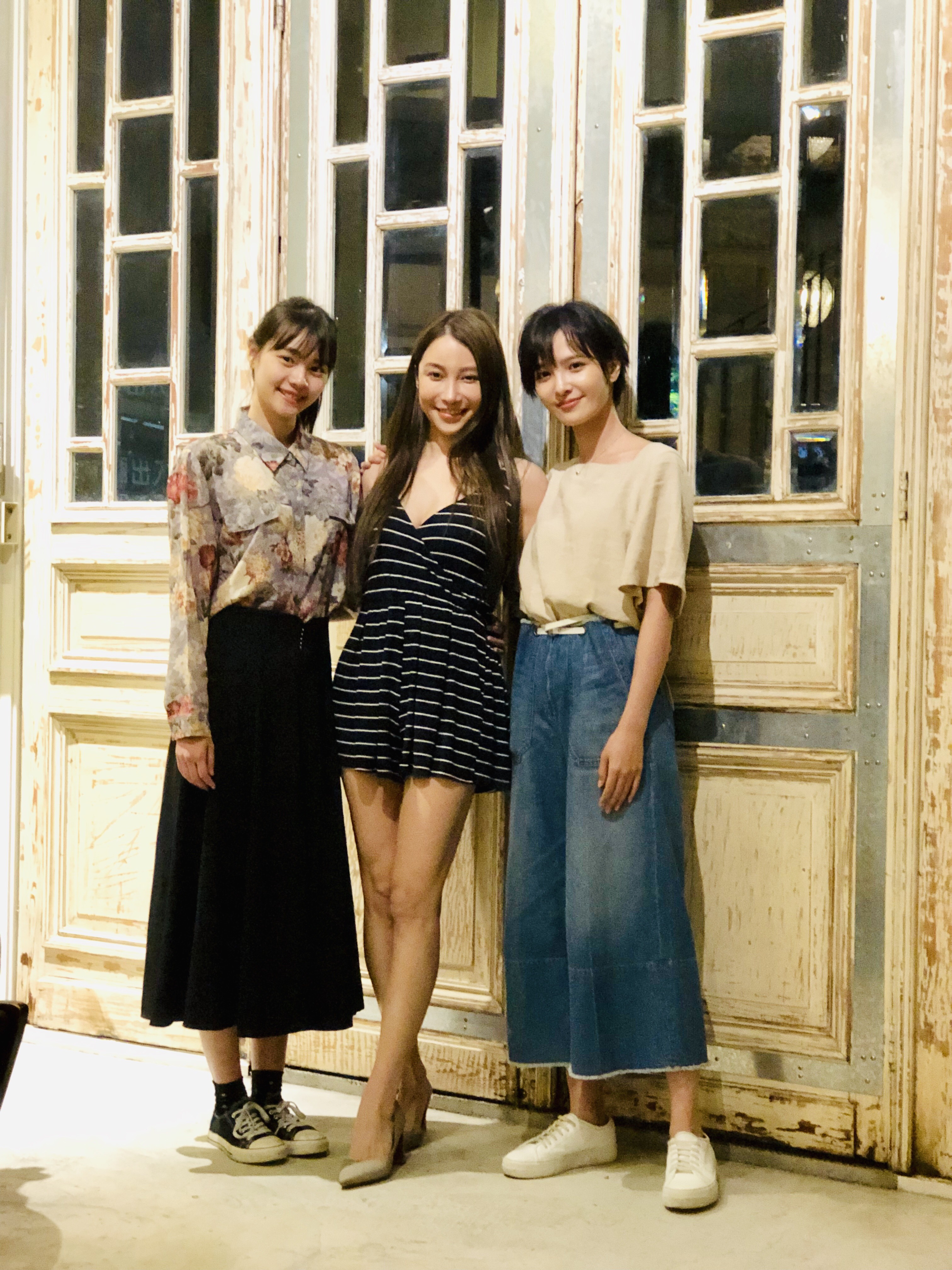 王真琳（左起）、張東晴、吳子霏分別飾演黃河的不同女性朋友，令他大享豔福。（齊石提供）