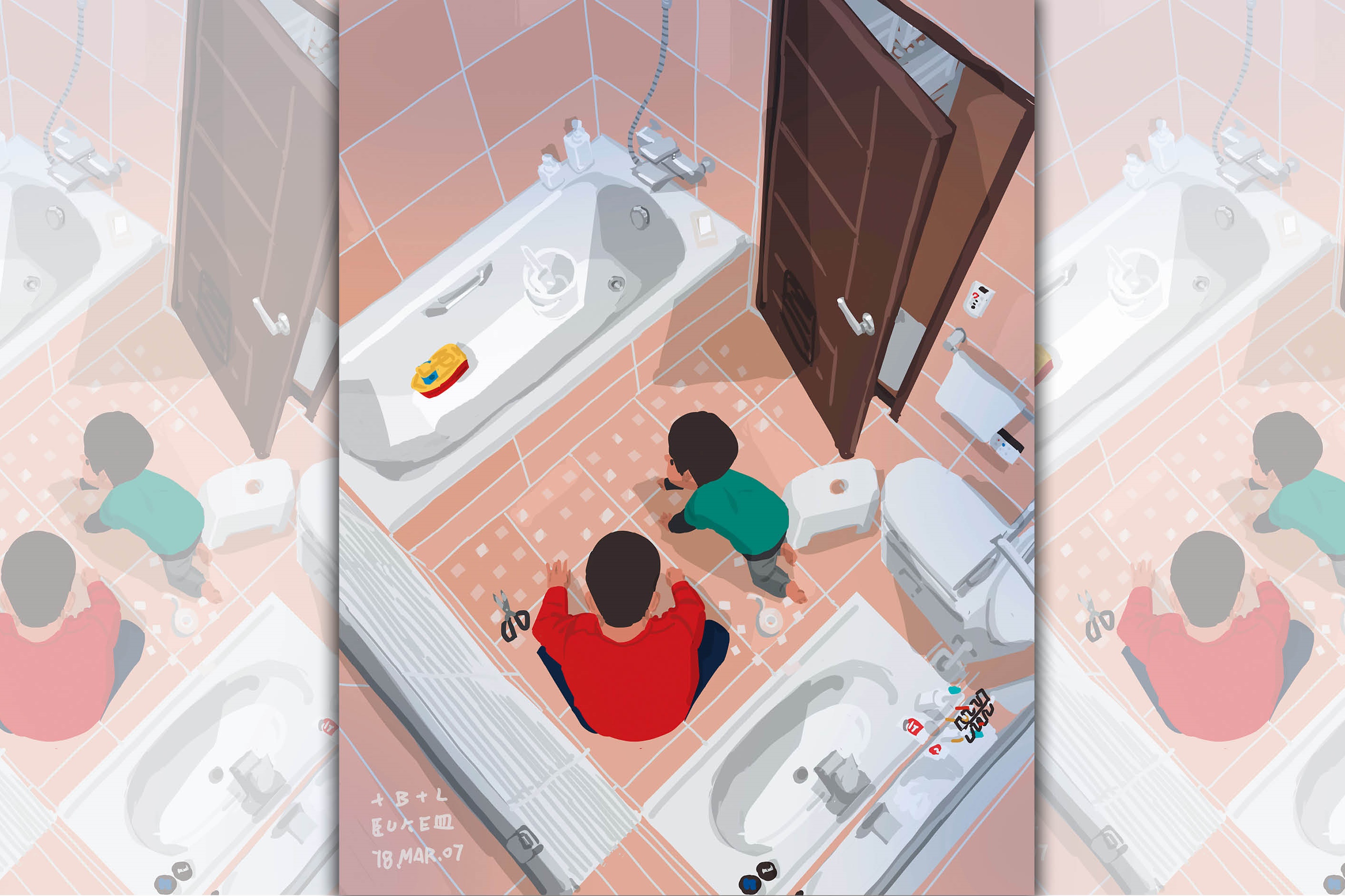 【單親爸爸週記】貼防滑膠帶