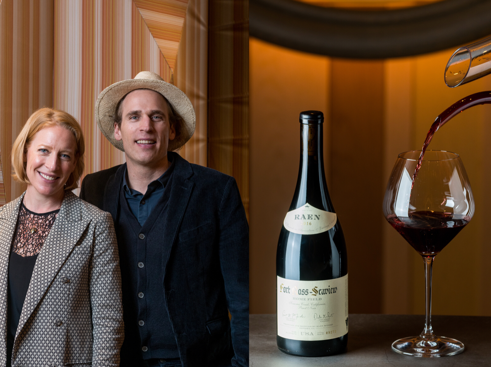 傳奇Mondavi家族第四代Carlo（右）創立雷恩酒莊，以黑皮諾葡萄酒為主。