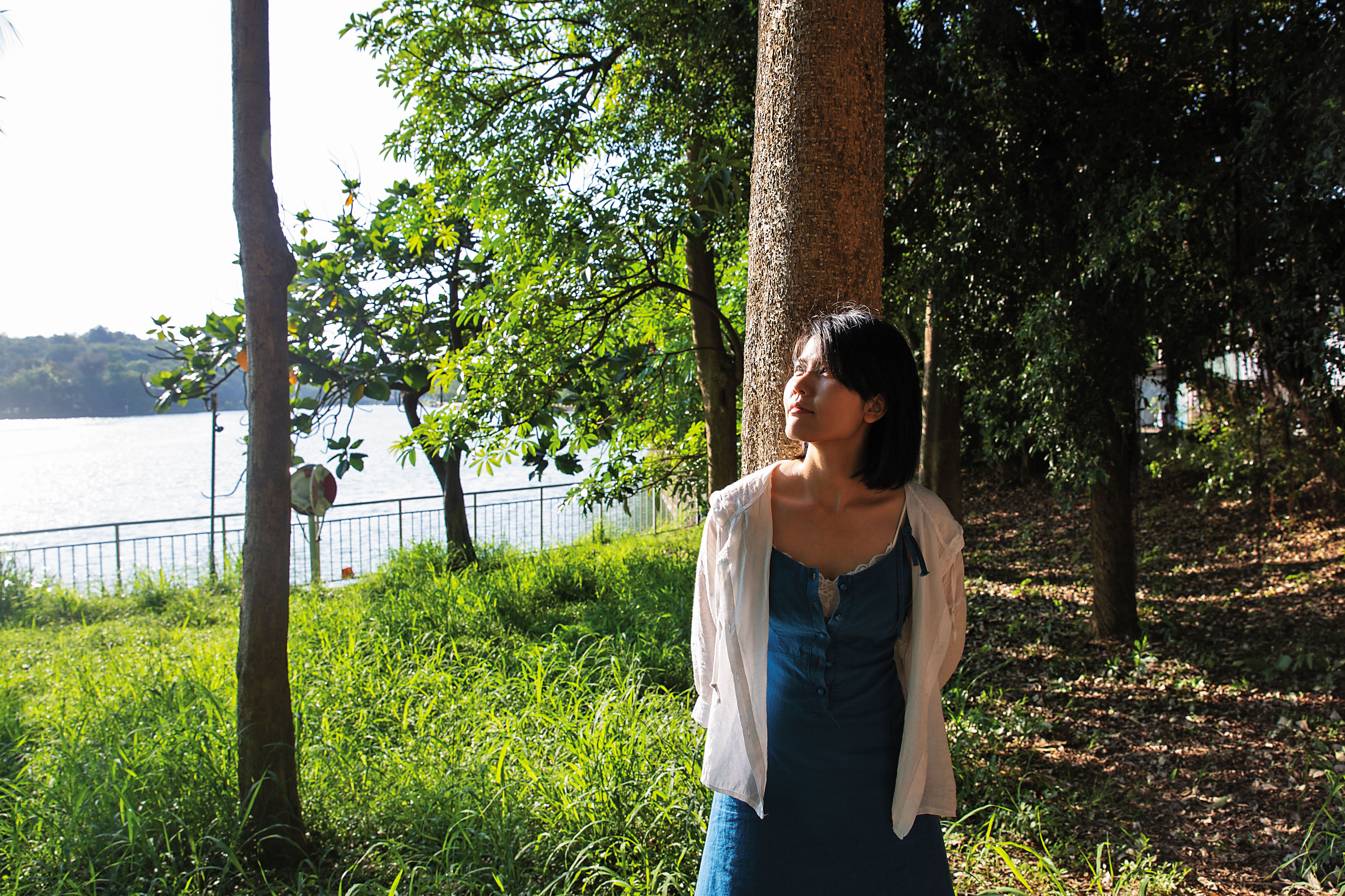 陳亦琳過去常跟爸爸一起來澄清湖，拍照那天，她說自己閉上眼睛就好像能看見爸爸。