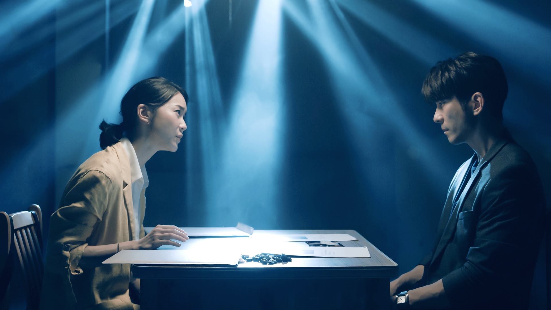 修杰楷對鍾瑶背台詞的功力很佩服，稱她是理科小姐。（福斯傳媒提供）