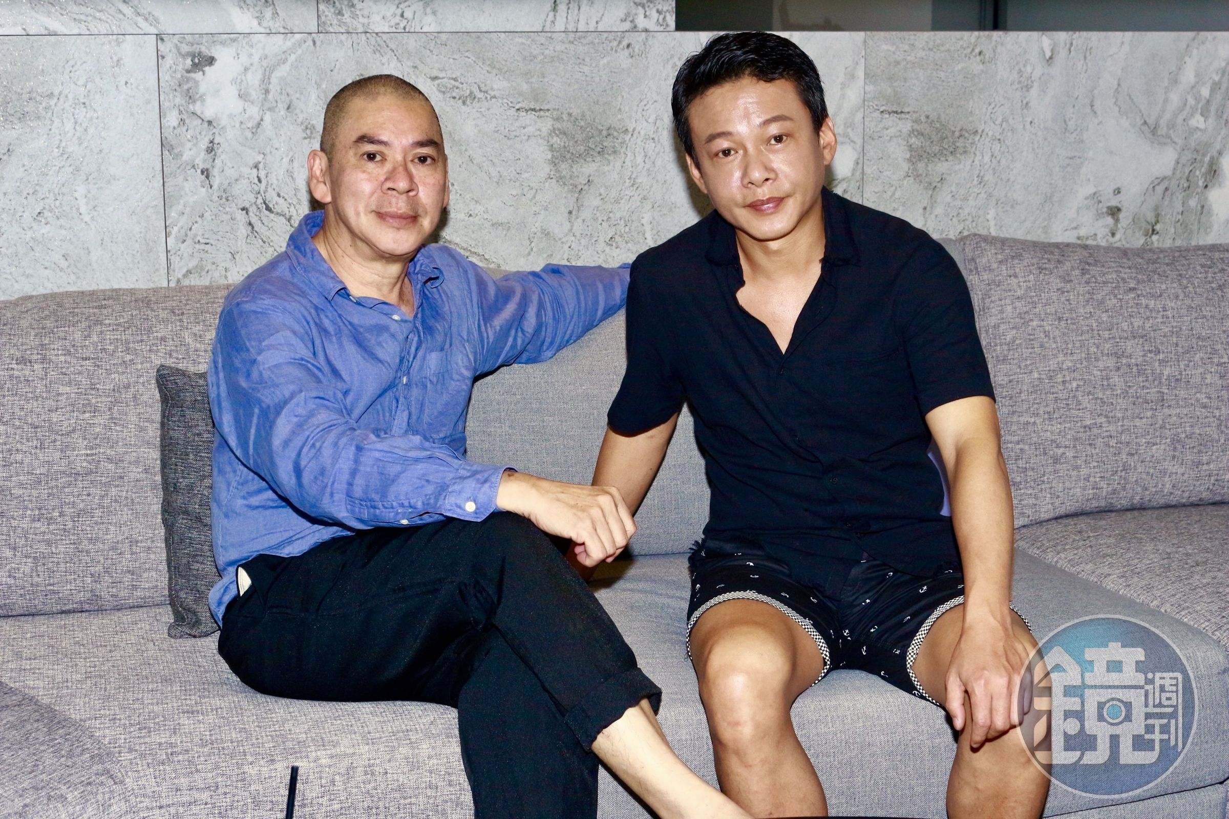 蔡明亮與李康生一起上節目《娛樂鄉民》為電影《你的臉》宣傳。（WinTV提供）