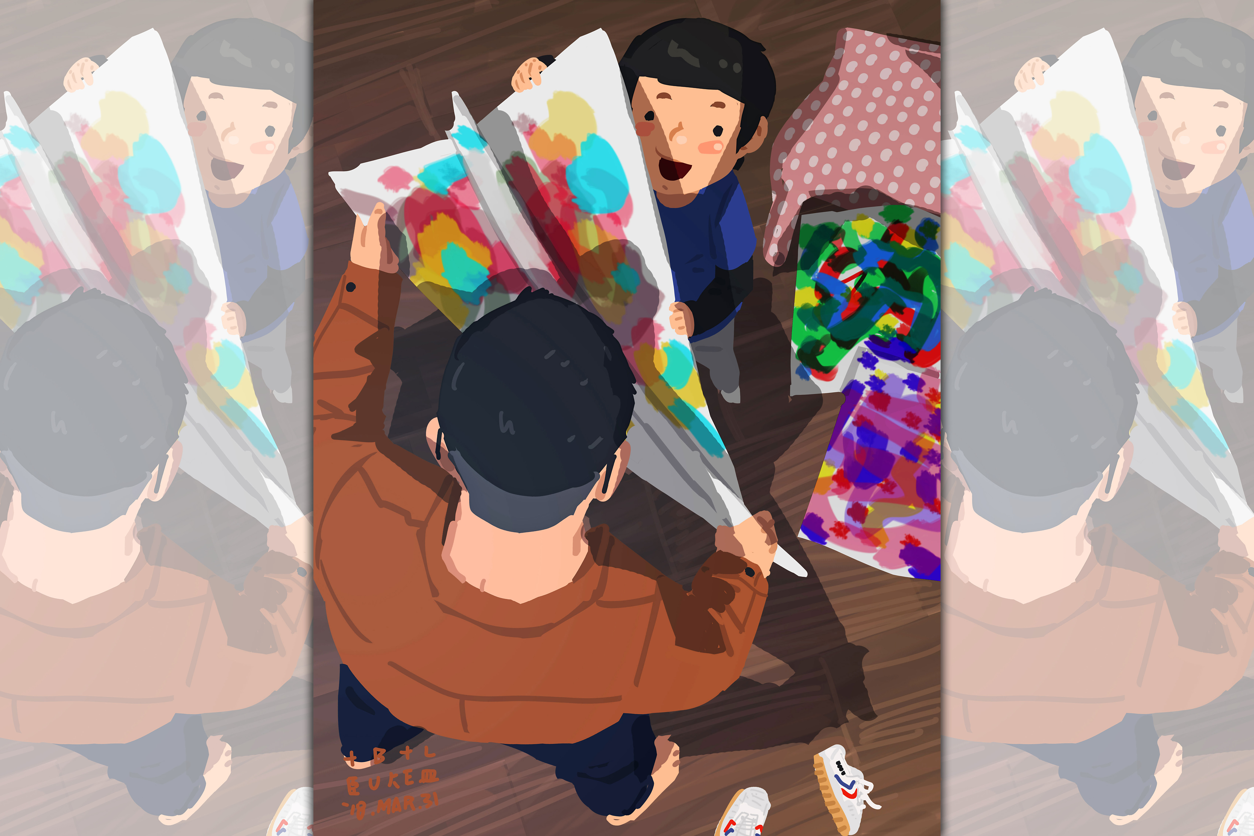 【單親爸爸週記】塗鴉紙飛機