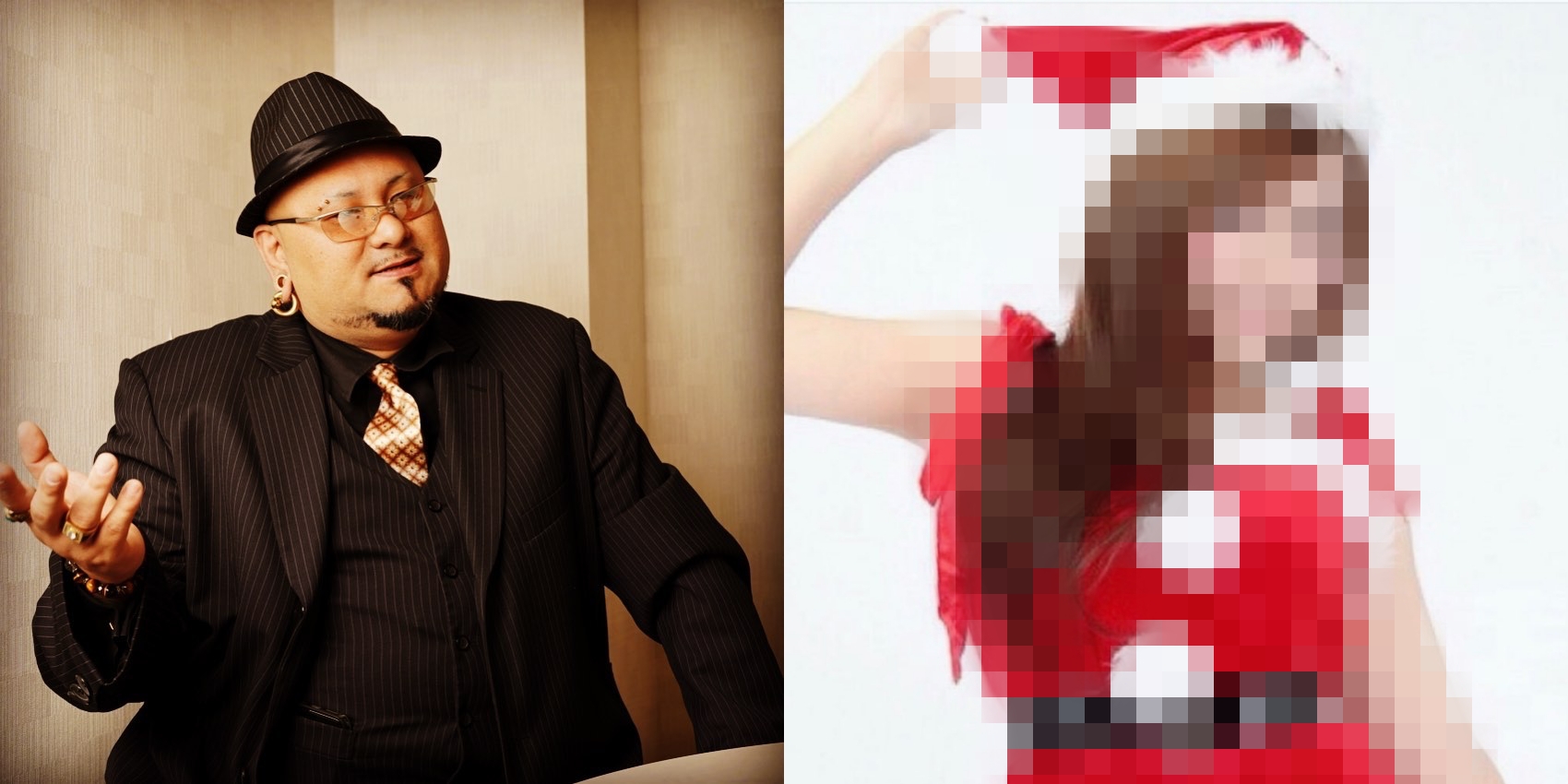 日本男演員或布理萬被爆性侵台灣直播主。（合成圖片，翻攝自或布理萬IG和謝女推特）