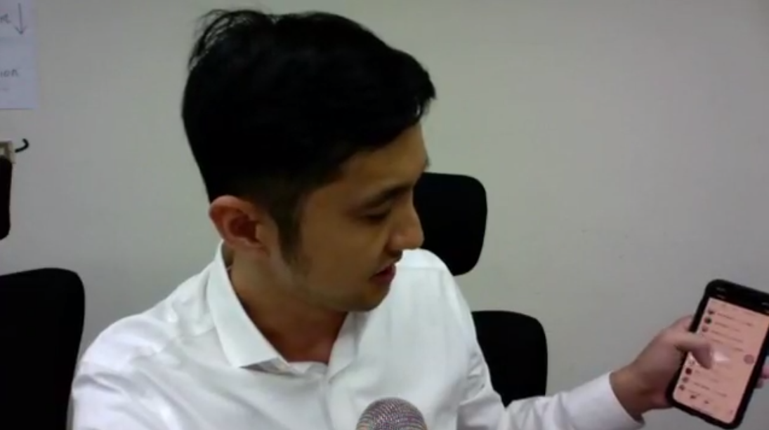 柳林瑋直播澄清爆料說法與事實不符。（翻攝自柳林瑋直播截圖）