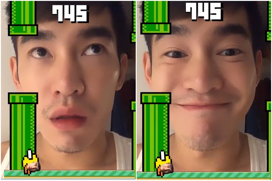 張書豪分享自己玩眨眼遊戲拿到745分,網友驚呼「難道眼睛不會抽筋嗎?」(翻攝自張書豪IG)