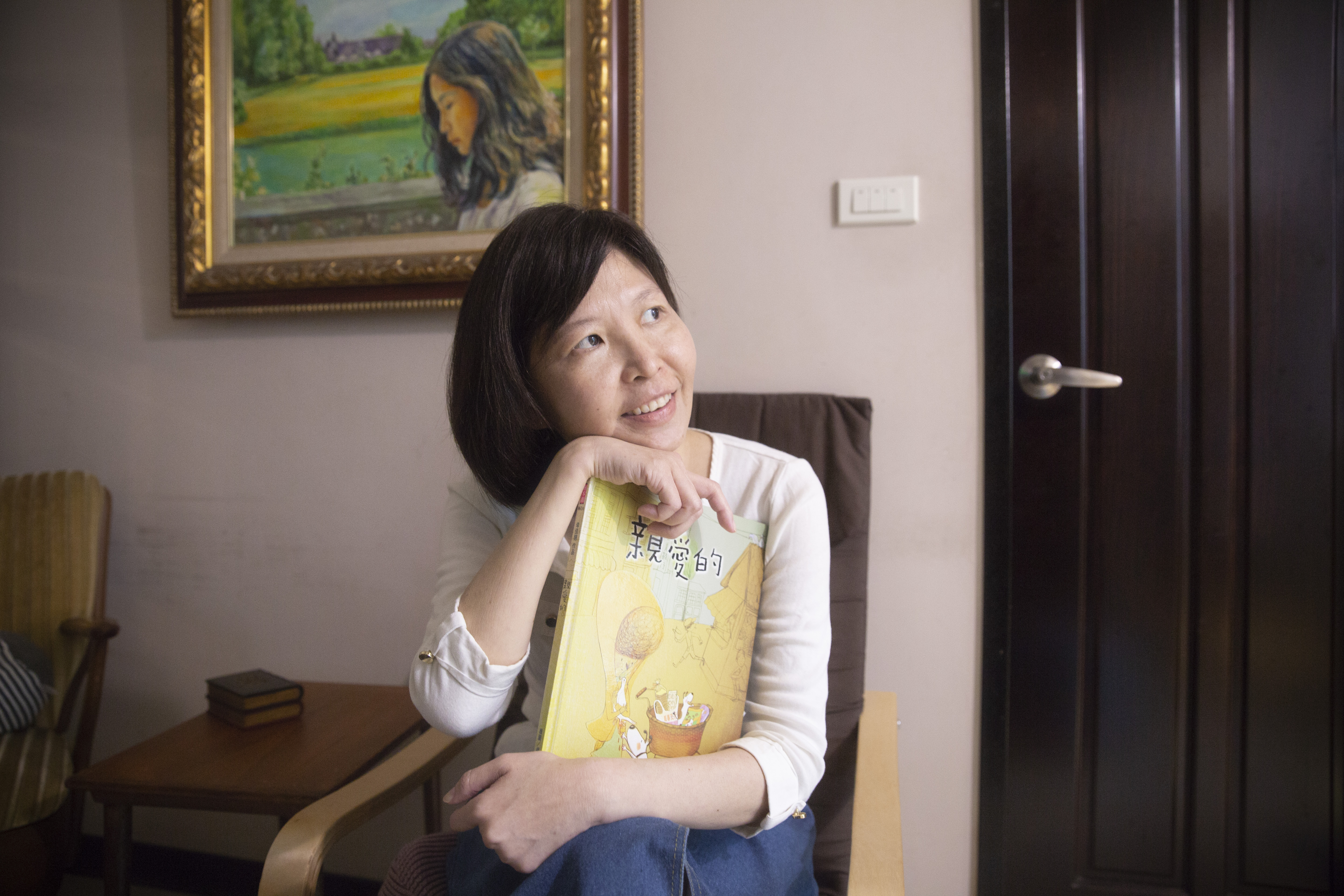 訪談這天，幸佳慧剛結束一段癌症療程，身體雖然虛弱，但體力略為回復。