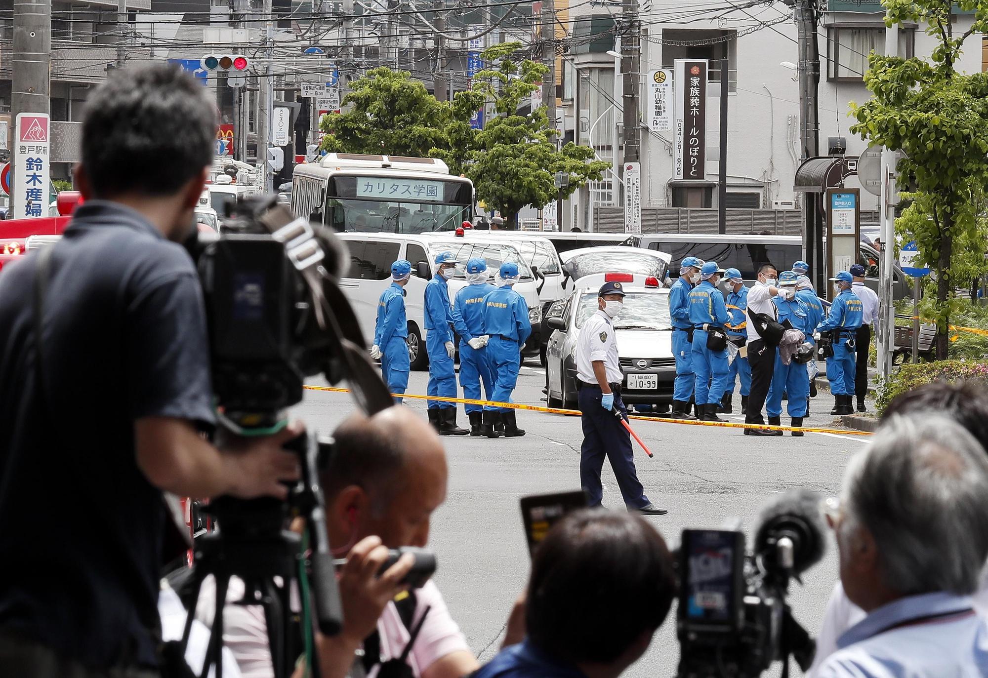 日本神奈川川崎市日前發生隨機砍人,造成19人傷亡的慘劇。(東方IC)