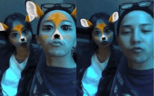 李珠妍疑似手滑不小心上傳與G-DRAGON的親密影片，兩人四度爆出緋聞。（翻攝自IG）