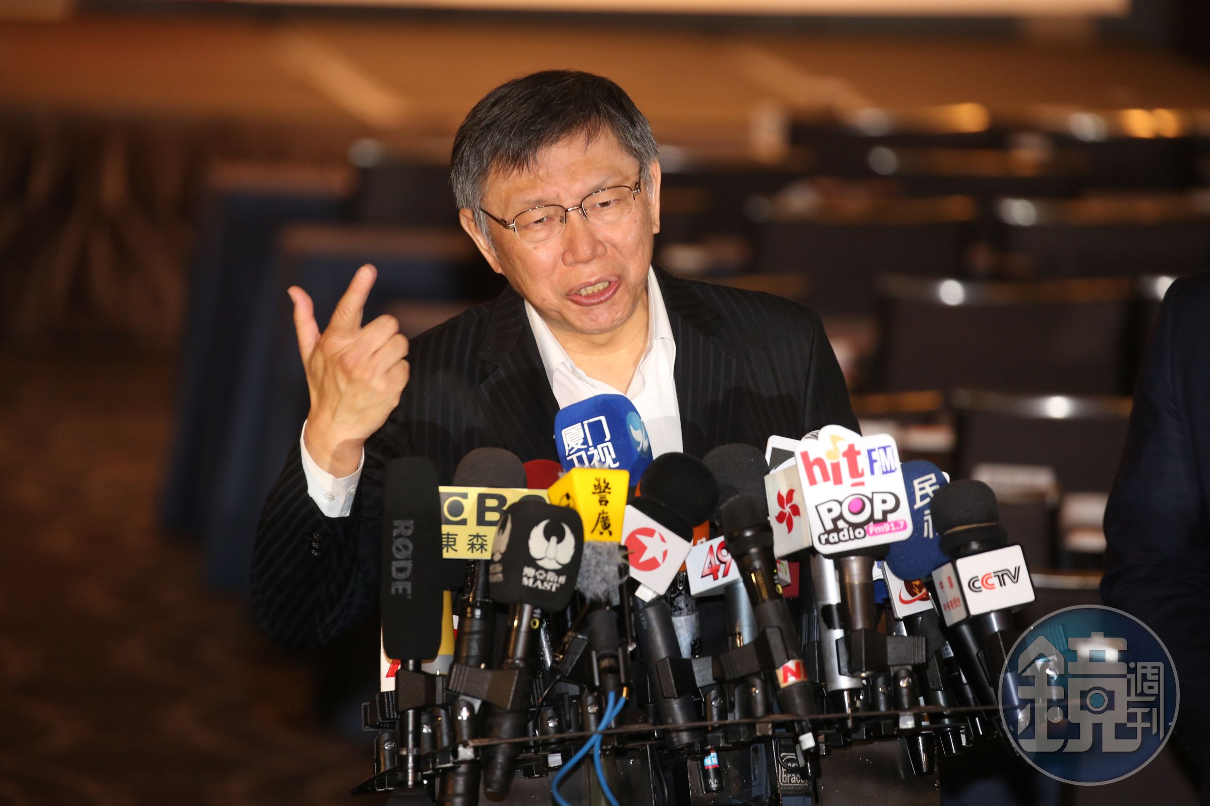 柯文哲談到韓國瑜被暴有私生女一事，強調就算跟韓是好朋友，「也不會跟他24小時都在一起。」（本刊資料照）