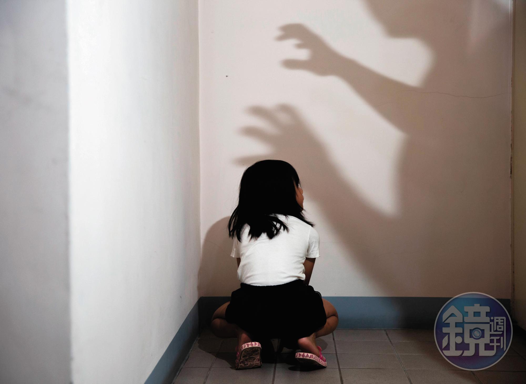國小學童比較弱勢,不時傳出成為狼師侵犯目標。(圖為設計畫面)