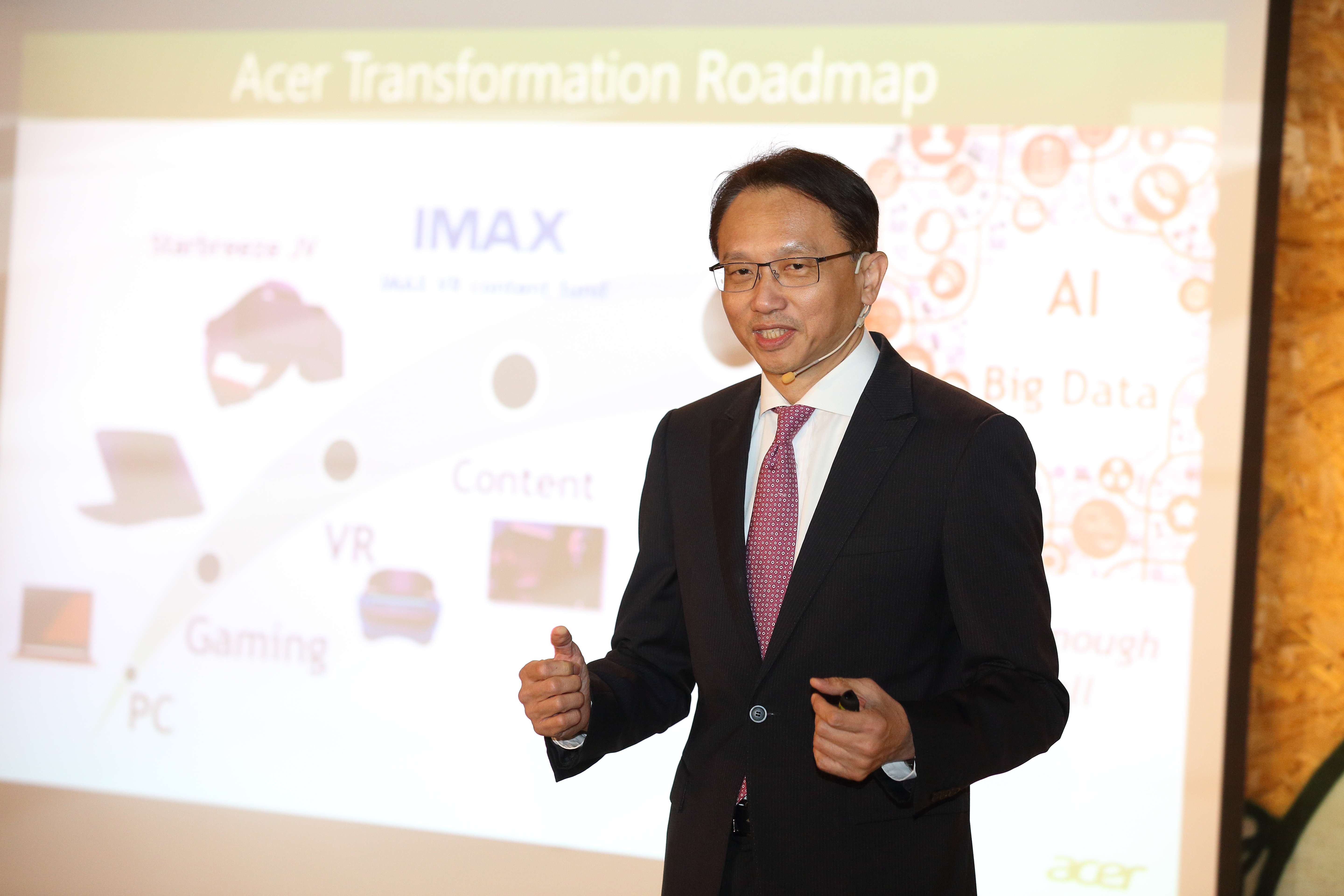 陳俊聖期許宏碁成為引領產業潮流的先鋒者。 