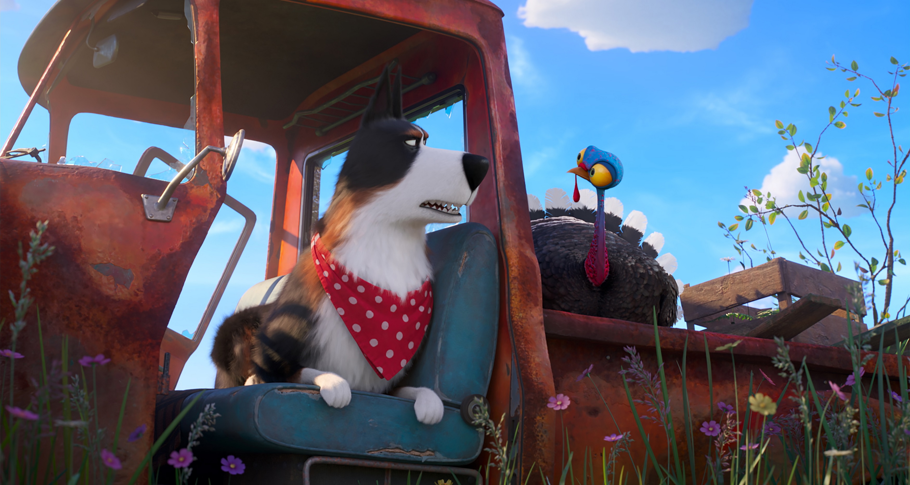 哈里遜福特獻出生平首替動畫片配音，在《寵物當家2》扮演農場狗魯斯特。（UIP提供）