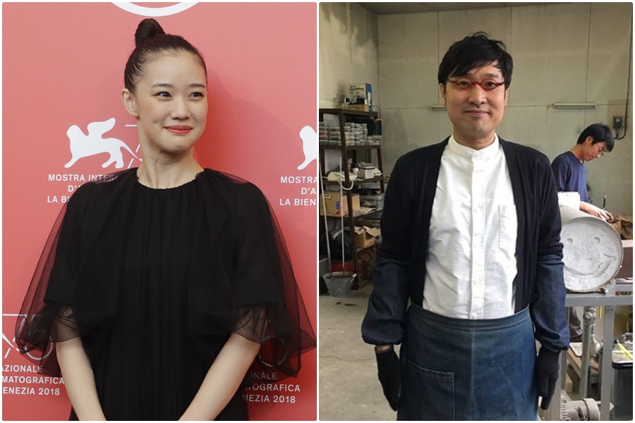 日本女星蒼井優和祕密交往兩個月的諧星山里亮太宣布結婚。（東方IC、翻攝山里亮太Instagram）