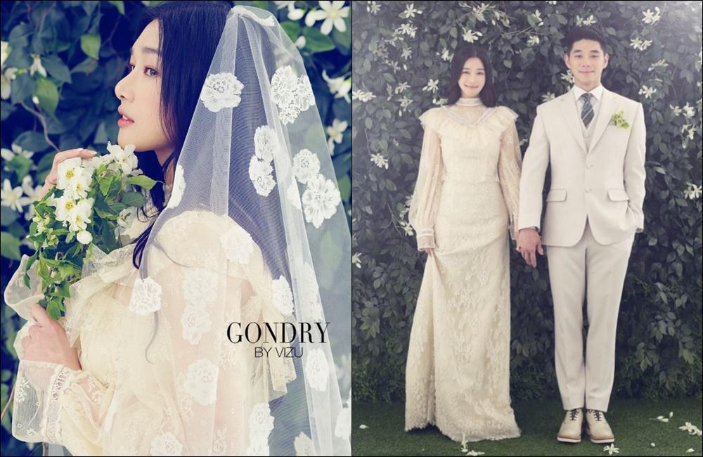 44歲的鮮于善將於7月晉升人妻,絕美婚紗照也被曝光。(翻攝自Naver)