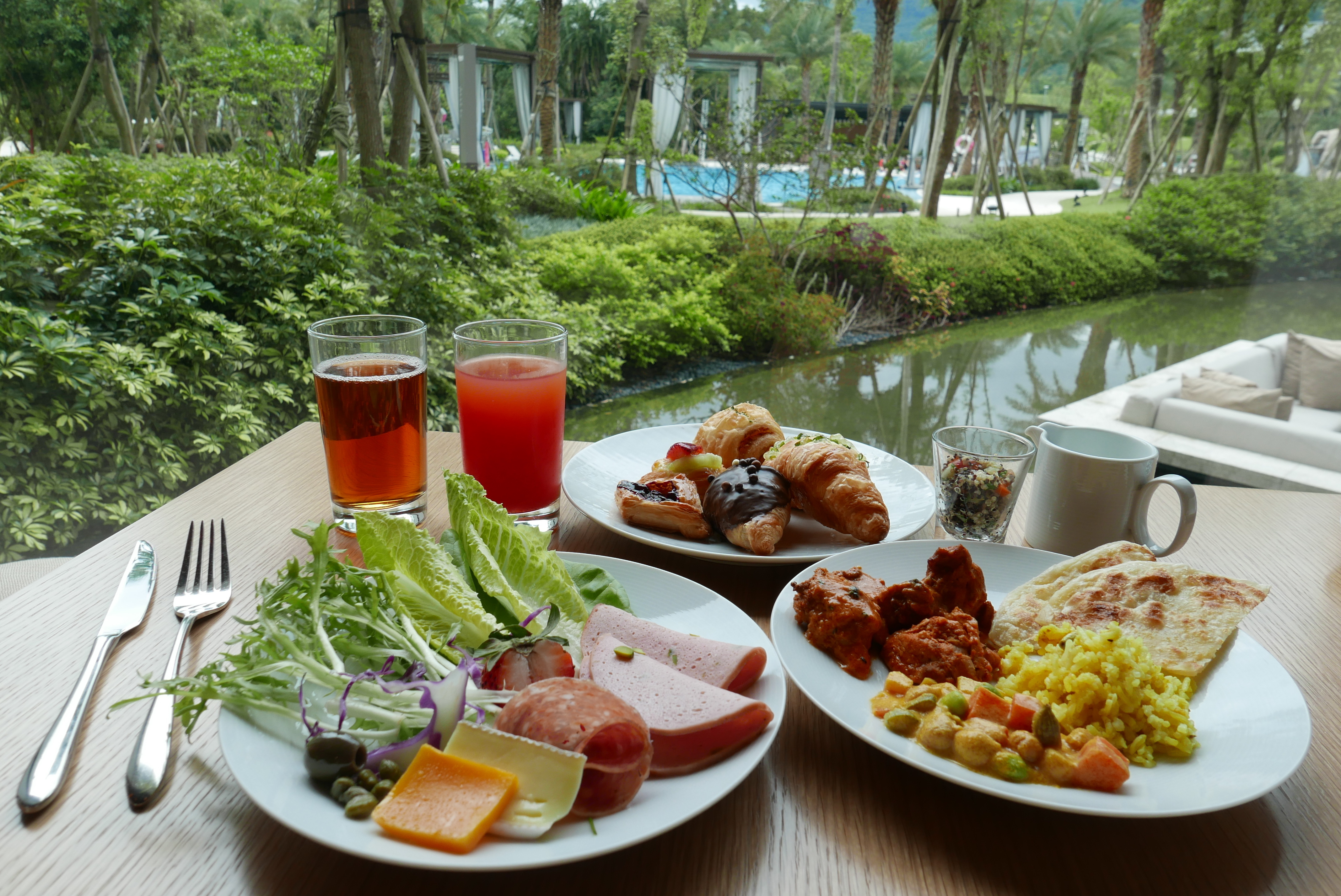 桃園大溪笠復威斯汀度假酒店的早餐是一大特色，依季節也會推出不同料理。