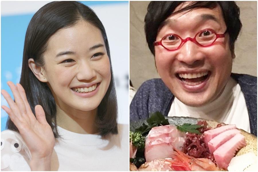 日本氣質女星蒼井優閃婚諧星山里亮太，震驚日本演藝圈。（東方IC、翻攝山里亮太IG）
