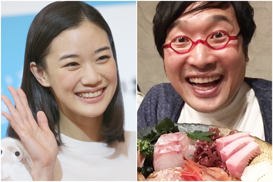 日本氣質女星蒼井優閃婚諧星山里亮太，震驚日本演藝圈。（東方IC、翻攝山里亮太IG）