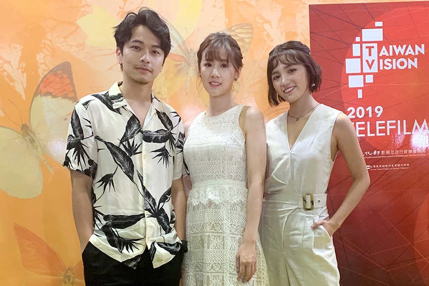 方志友、楊銘威、謝雨芝赴越南宣傳台劇。（TVBS提供）