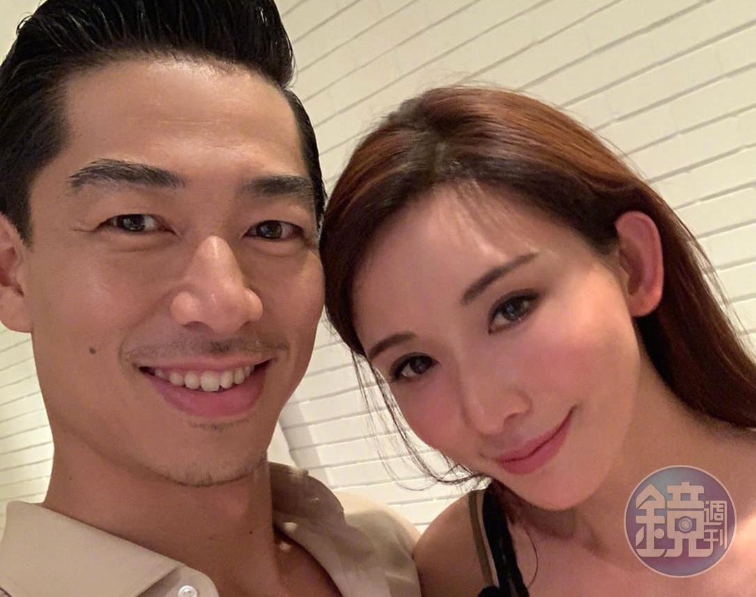 林志玲在微博上貼出兩人合照，發表浪漫結婚宣言。（翻攝自林志玲微博）
