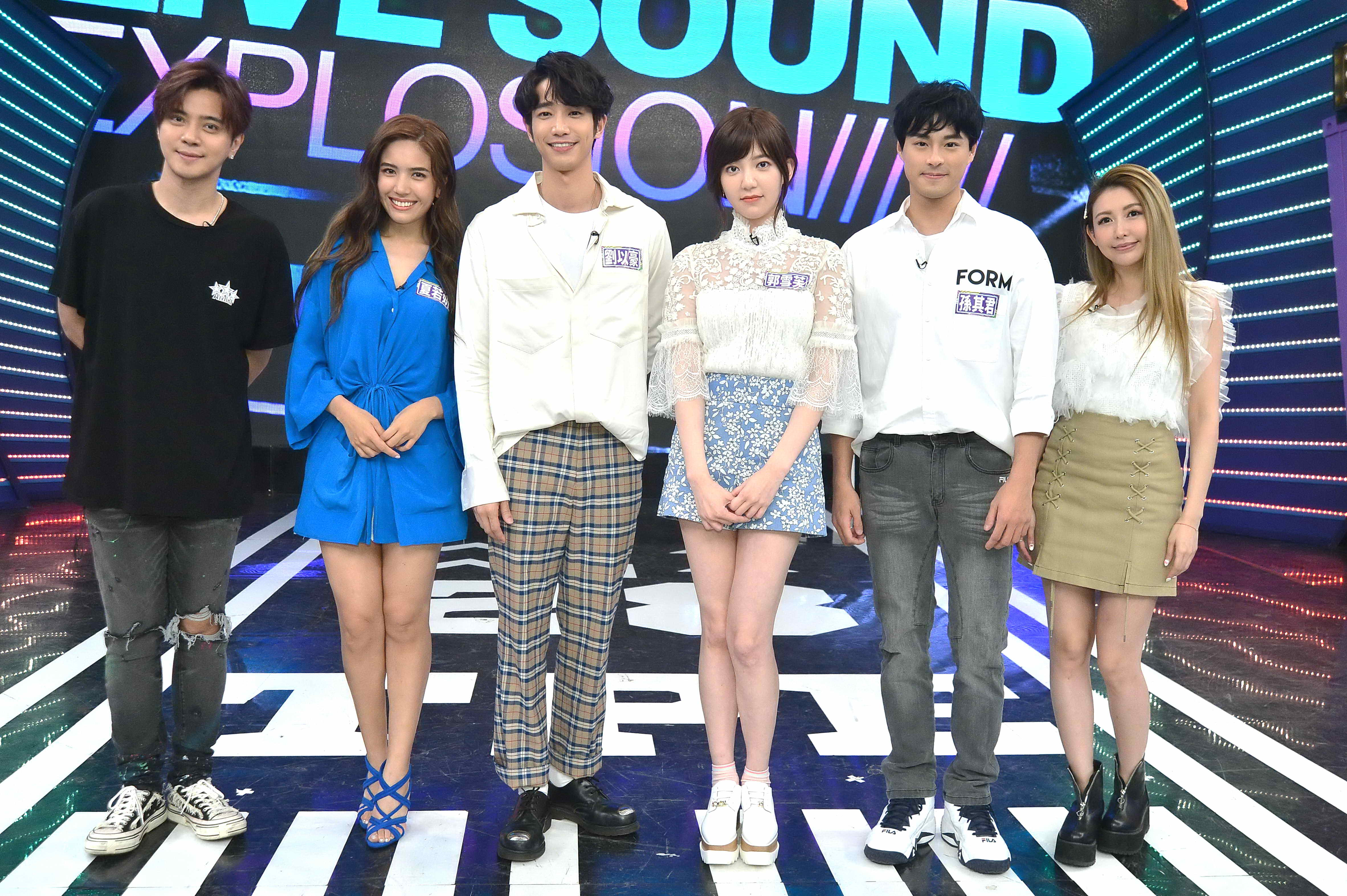 《我們不能是朋友》演員們登上《娛樂百分百》宣傳。（八大提供）