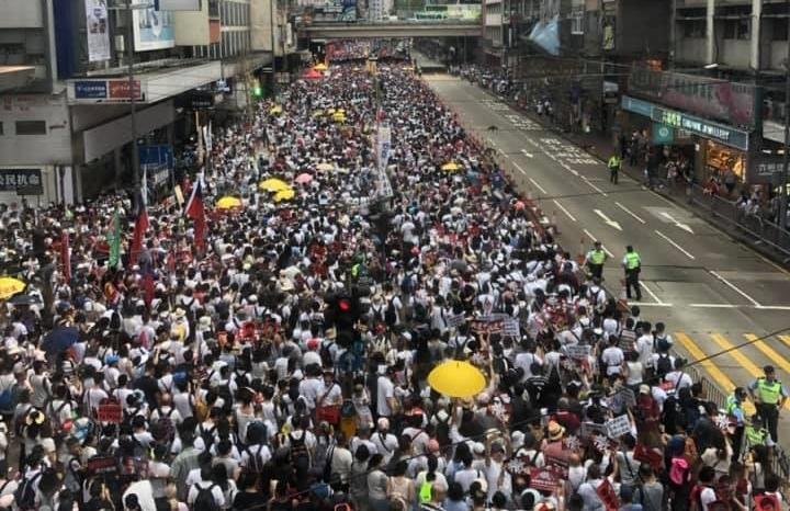 （翻攝自全球集氣反送中 Global Solidarity with Hong Kong）