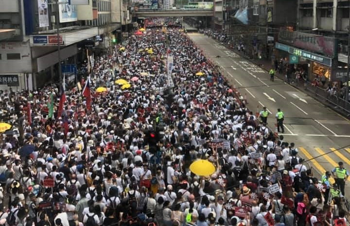 （翻攝自全球集氣反送中 Global Solidarity with Hong Kong）
