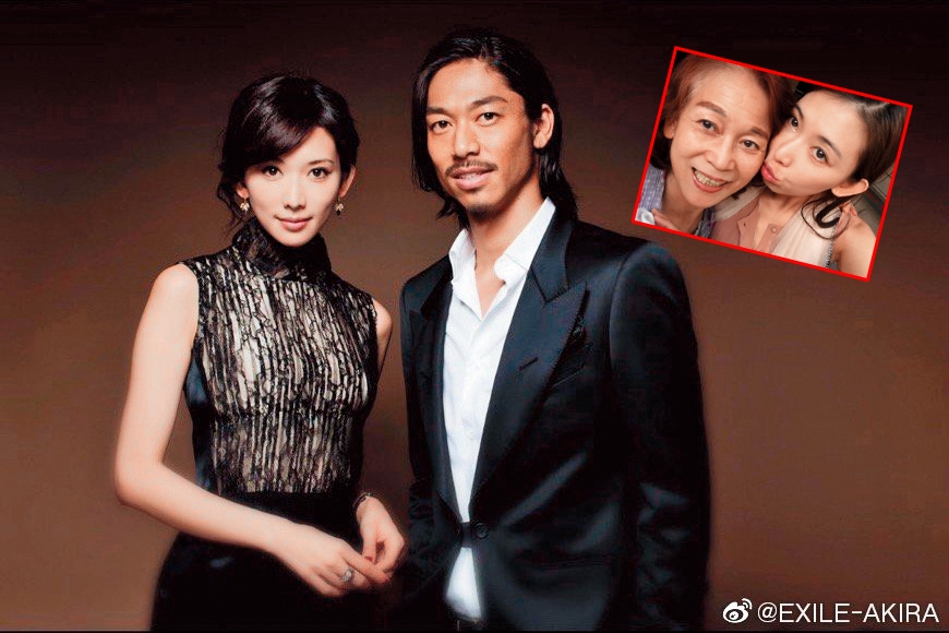 AKIRA（右）上週po出和林志玲的合照宣告結婚，據悉當天他們先在台北登記後隨即飛往日本登記，再馬上飛往美國度蜜月。（翻攝自Akira微博）