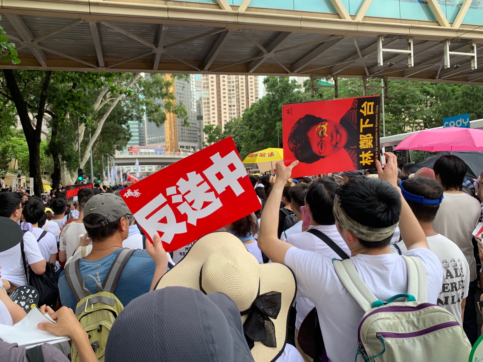 香港9日「反送中」遊行，聚集百萬人走向街頭，表達反對《逃犯條例》修訂案（「送中條例」）立法的訴求。