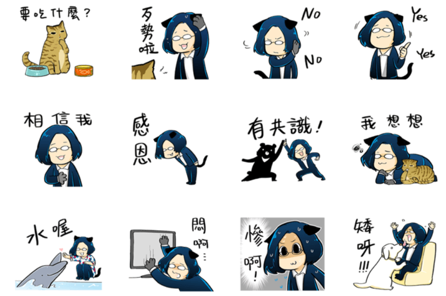 「小英的日常」獲得LINE原創市集4月份MVP新人賞第一名。（翻攝自LINE）