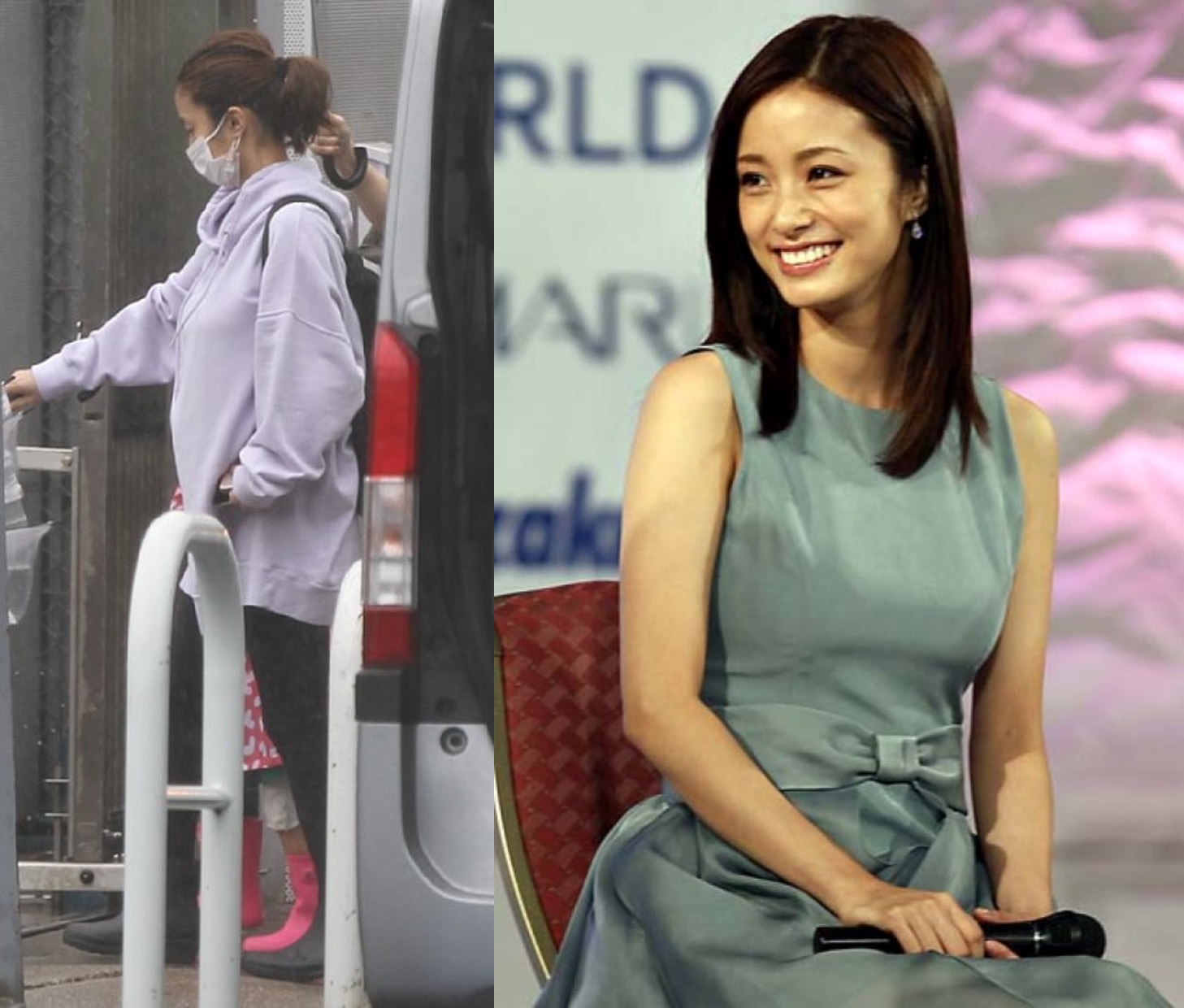 日本女星上戶彩挺大肚上婦產科照片曝光。（網路圖片）