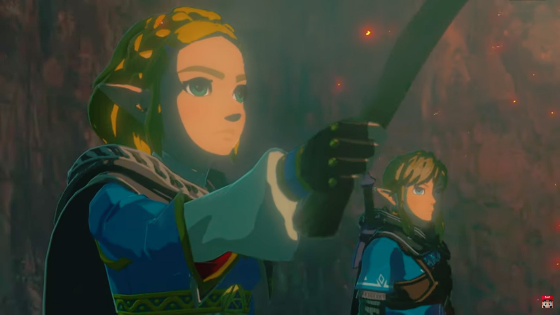 《薩爾達傳說 曠野之息》將推新續作，薩爾達公主也變成了一頭俏麗短髮。（翻攝自Nintendo YouTube頻道）