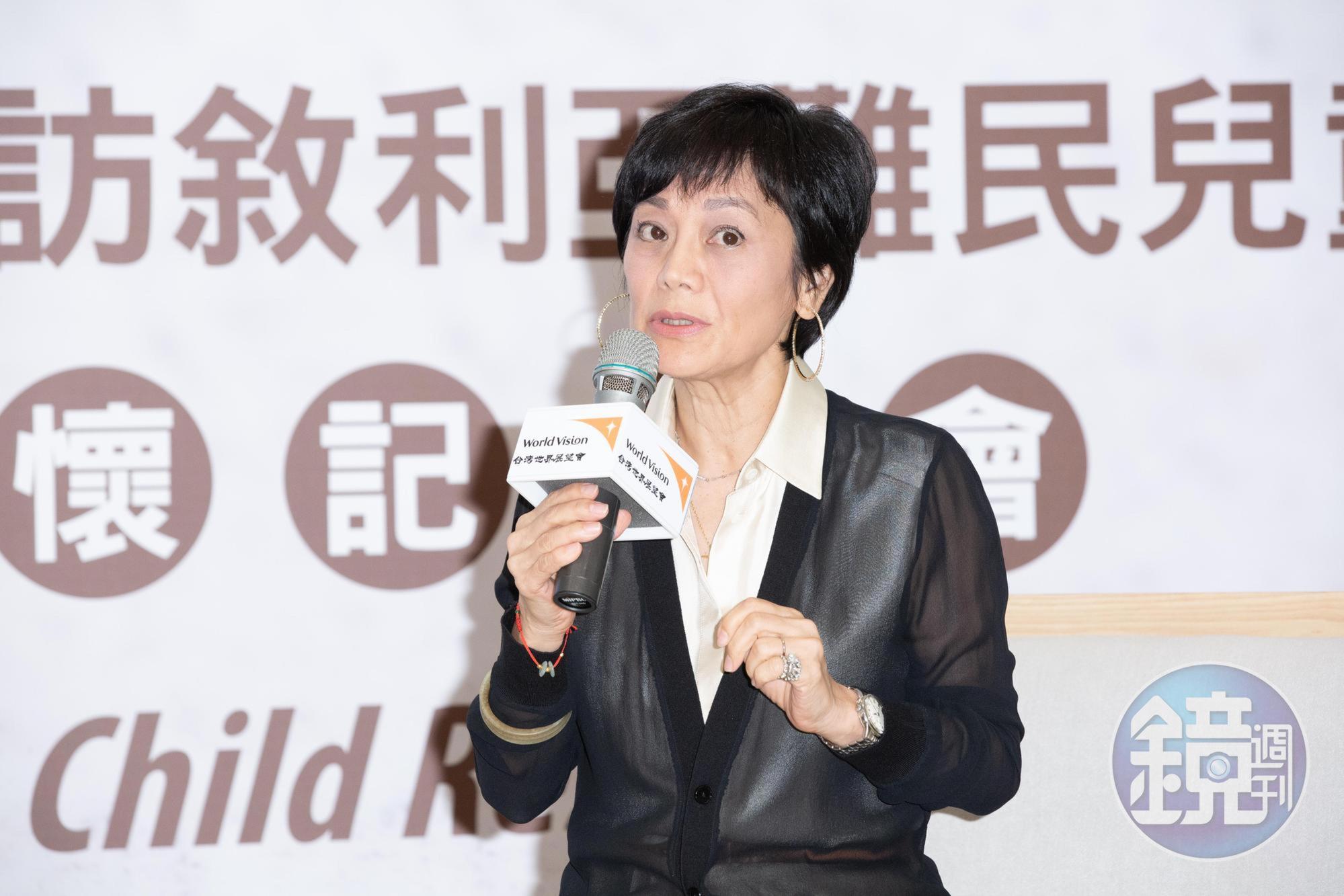 張艾嘉呼籲大眾發揮力量，加入搶救最脆弱兒童的行列。