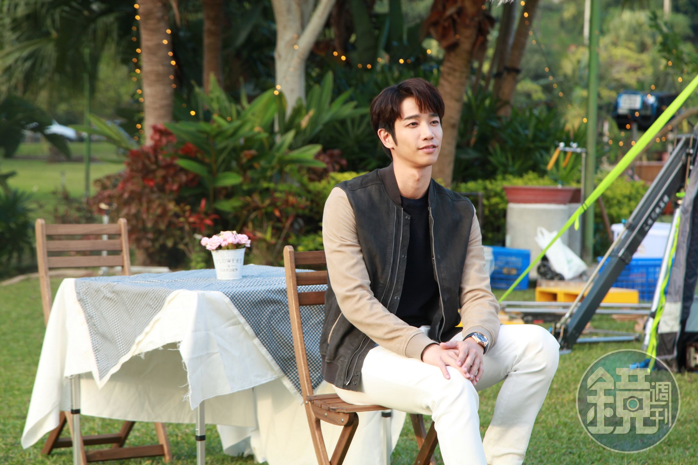 劉以豪喜歡戶外，也常常私下去露營。（八大提供）