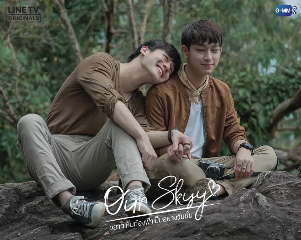 Pluem×Chimon(右)為「Our Skyy」台北見面會獻出首次海外見面會體驗。(翻攝自linetvth臉書)