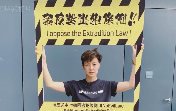 何韻詩轉貼台灣人力挺港反送中影片，表示「謝謝台灣人，看到我眼都紅了」（翻攝何韻詩臉書）